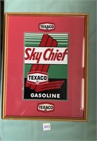 Texaco SkyChief pc. w/orig. patches 15" x 20"