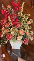 Decorative Faux Flowers w/ Vase  31in h