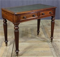 English 19th C William IV Mahogany Writing Desk