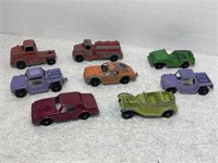VINTAGE SELECTION OF TOOTSIE TOY CARS LARGEST 2