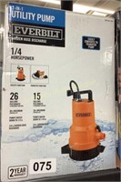 Everbilt 2-In-1 Utility Pump 1/4HP $145 Retail
