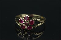 9K Gold Ruby 0.32ct Ring Appraised $625