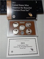 OF)  2011 US America the Beautiful quarters proof