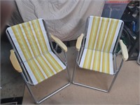 Pair of Matching Folding  Law Chairs