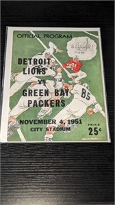 1951 Green Bay Packers NHF Football Program