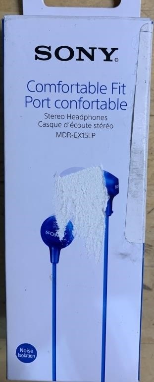 Sony MDREX15LP In-Ear Wired Earbuds- Blue