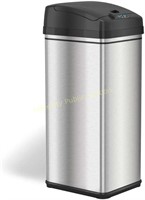 Touchless 13 Gallon Stainless Steel Trash Can