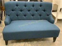 Blue Love Seat 42” L $549 Retail