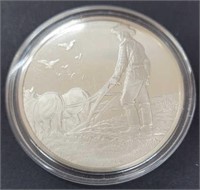 1 troy oz .925 Sterling Silver Robert Frost Coin