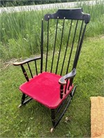 Vintage Black Project Rocking Chair