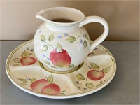 Capriware Pitcher w/Matching Tray