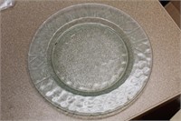 Green Depression Glass Plate