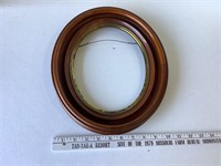 oval frame with brass inlay 13 x 11