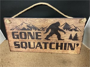16” by 8” wood sign