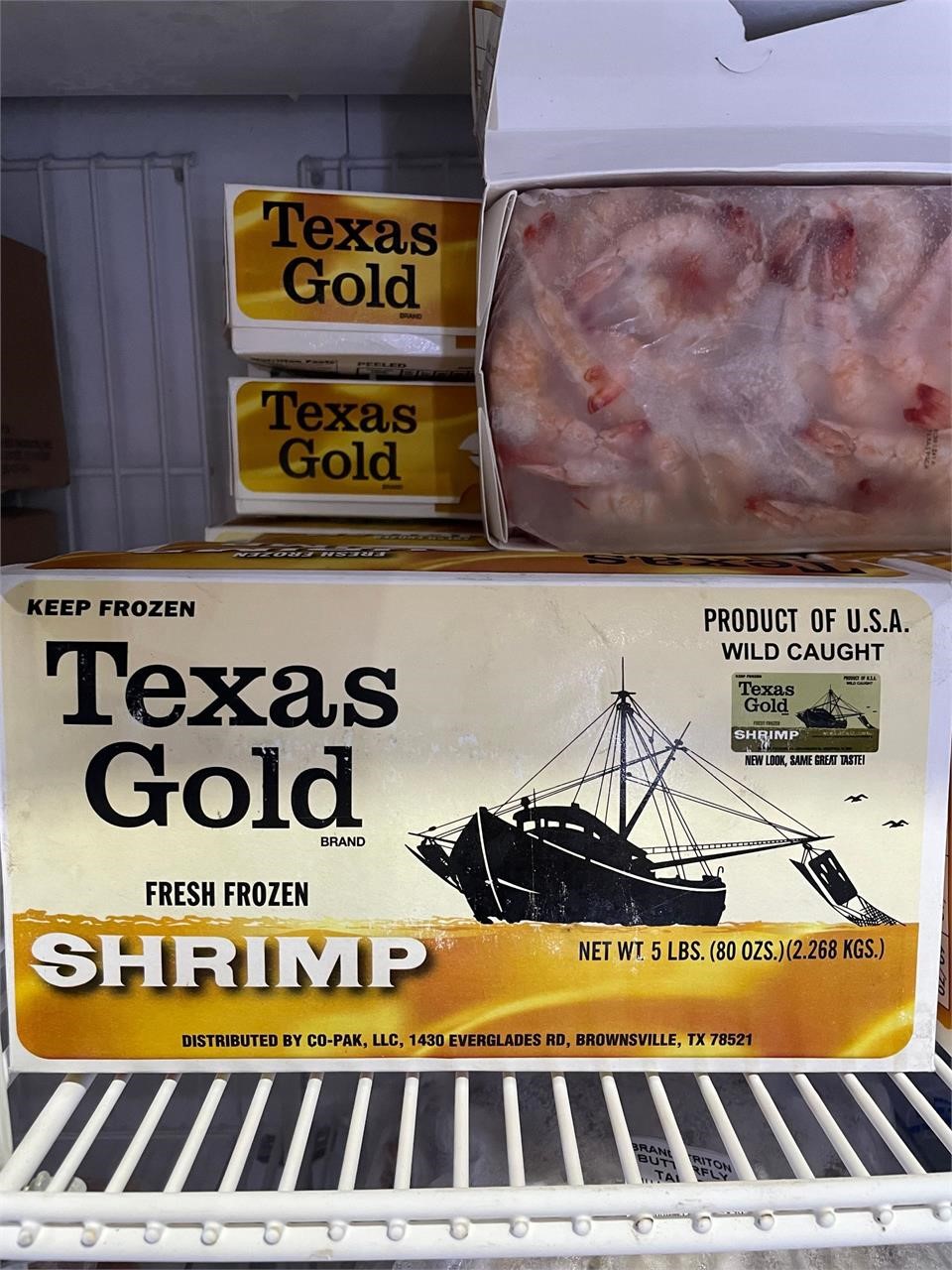 5 lbs Texas Gold Shrimp fresh frozen block (16/20)