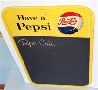 PEPSI-COLA SODA POP ADVERTISING MENU BOARD
