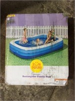 Sun squad inflatable rectangular family pool 10