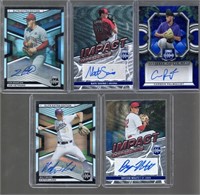 Lot of 5 MLB Prospect Autos from 2023 Panini