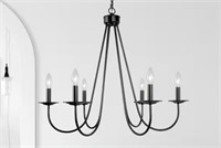 Uolfin Industrial Black Dining Room Chandelier 28