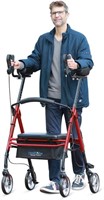 Heavy Duty Rollator Walker with Armrest