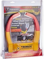 (N) Trimax TCL65 Wheel Chock Lock , Yellow/Red, 7.