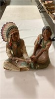 Native American man/woman approx 8x13