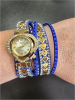 Bracelet wrap around style watch