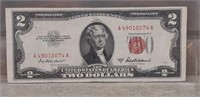 1953 Series A Red Seal One Dollar bill