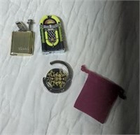 2 lighters and a purse hanger