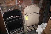 Assortment of folding chairs