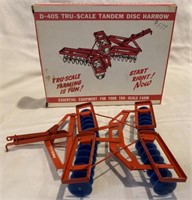 Tru-Scale Toy Disc Harrow in Box 1/16 NIB