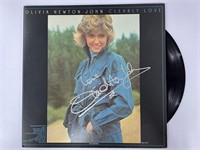 Autograph COA Olivia Newton John vinyl