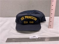 Vintage USS Princeton Hat Cap
