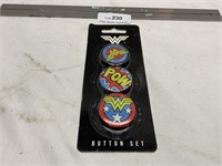 Sealed! Wonder Woman Button Set