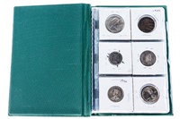 Coin Stock Book - 18 World Coins- Includes Silver
