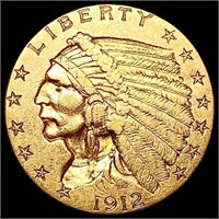 1912 $2.50 Gold Quarter Eagle CLOSELY