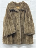 Vintage 60 70s Sears Fashion Faux Fur Coat (16)