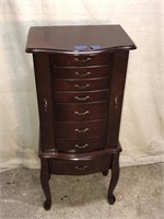 Wooden Jewelry Box Cabinet