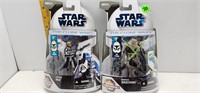 2pc STAR WARS CLONE WARS 2008 Action Figures