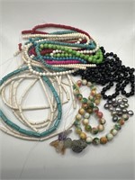 Glass & Plastic Wood Beads for Jewelry & Small