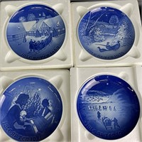 4 VTG Bing & Grondahl Porcelain Christmas Plates