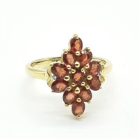 Gold plated Sil Orange Sapphire(2.3ct) Ring