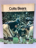 Baltimore Colts vs Bears Oct 6 1968 program
