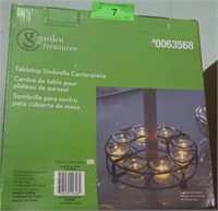 NEW TABLETOP UMBRELLA CANDLE CENTERPIECE