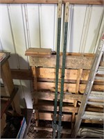 (2) 6 Foot Fence Posts