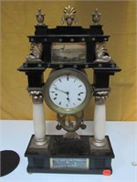 Pillar table clock