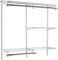 Rubbermaid Closet Kit  4-8 Ft. Adjustable Shelves