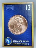 1 oz .999 Copper Salvador Pérez - Royals