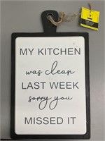 Kitchen Paddle Plaque