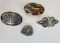 Vintage Lot Of Celtic Pewter Jewelry